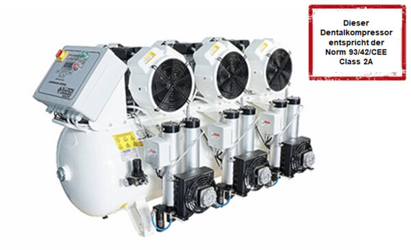 AEROTEC Kolbenkompressor Aeromedic XTR12D-270L mit Trockner und Multipowersteuerung