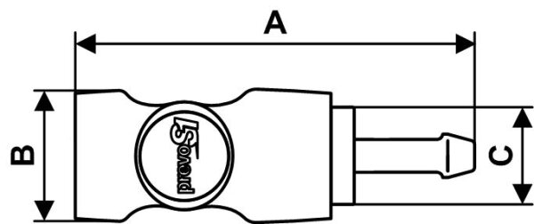 Prevost Druckluft-Sicherheitskupplung – 9 Mm Anschluss – Schnellkupplungs-Set Mit Nippel – Gegen Peitschenhieb