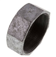 Verschlusskappe Rp 2-1/2", Temperguss verzinkt