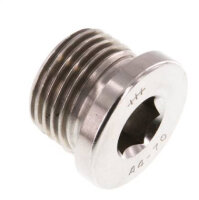 Verschlussstopfen Innensechkant G 1/2", Edelstahl V4A