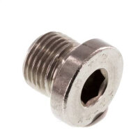 Verschlussstopfen Innensechkant G 1/8", Edelstahl V4A
