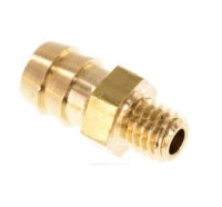 Gewindetülle M 5-6 (1/4")mm, Messing