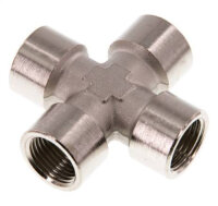 Kreuzstück G 1/2" (IG), Messing vernickelt