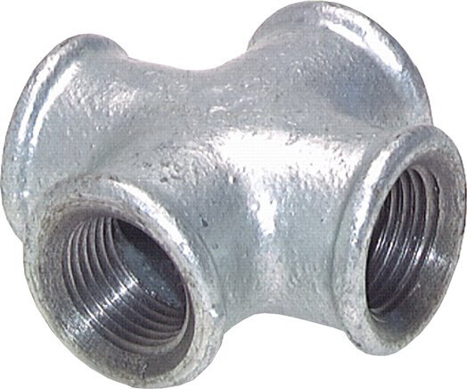 Kreuzstück Rp 1/4" (IG), Temperguss verzinkt