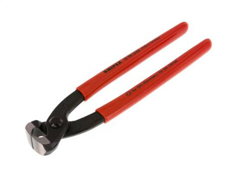 Knipex Klemmzange für Ohrschellen, Klemmung vorne