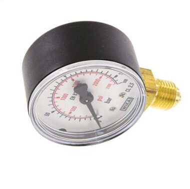 Manometer senkrecht (KU/Ms),50mm, 0 bis 160 bar, G 1/4"