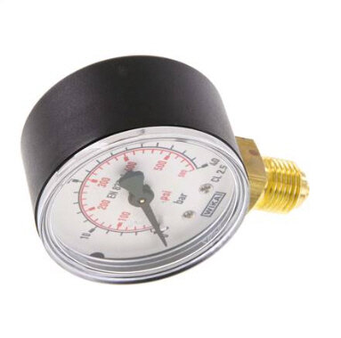 Manometer senkrecht (KU/Ms),50mm, 0 bis 40 bar, G 1/4"