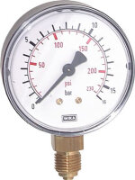 Manometer senkrecht (KU/Ms),50mm, 0 bis 60 bar, G 1/4"