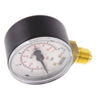 Manometer senkrecht (KU/Ms),50mm, 0 bis 6 bar, G 1/4"