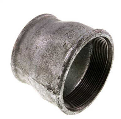 Reduziermuffe Rp 3"-Rp 2-1/2", Temperguss verzinkt