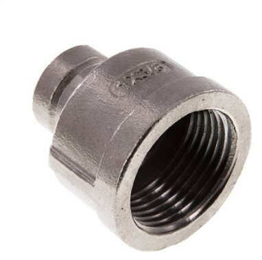 Reduziermuffe Rp 1"-Rp 3/8",Edelstahl 1.4408