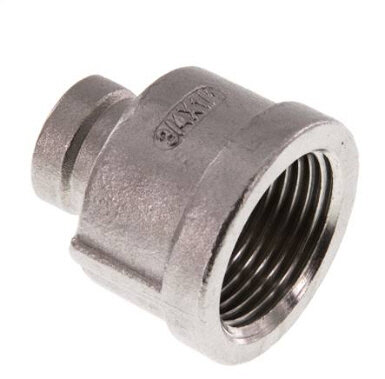 Reduziermuffe Rp 3/4"-Rp 1/4",Edelstahl 1.4408