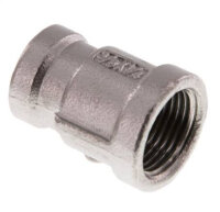 Reduziermuffe Rp 3/8"-Rp 1/4",Edelstahl 1.4408