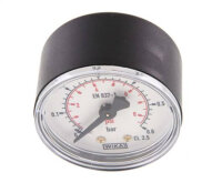 Manometer waagerecht (KU/Ms),50mm, 0 - 0,6 bar, G 1/4"
