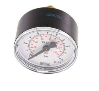 Manometer waagerecht (KU/Ms),50mm, 0 - 10 bar, G 1/4"