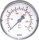 Manometer waagerecht (KU/Ms),50mm, -1 bis 0 bar, G 1/4"