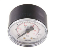Manometer waagerecht (KU/Ms),50mm, 0 - 16 bar, G 1/4"
