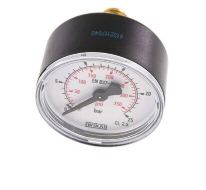 Manometer waagerecht (KU/Ms),50mm, 0 - 25 bar, G 1/4"