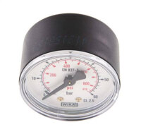 Manometer waagerecht (KU/Ms),50mm, 0 - 60 bar, G 1/4"