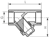 Schmutzfänger G 1/4", -0,99 bis 20bar, Messing...