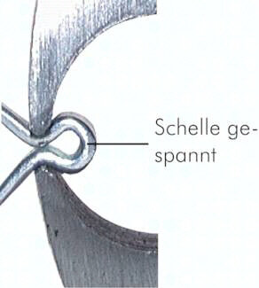 2-Ohr-Schlauchschelle 5 - 7mm, Stahl verzinkt (W1)