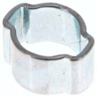 2-Ohr-Schlauchschelle 5 - 7mm, Stahl verzinkt (W1)