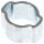 2-Ohr-Schlauchschelle 5 - 7mm, Stahl verzinkt (W1)