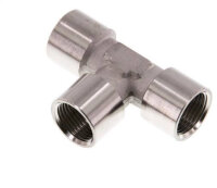 T-Stück G 3/8" (IG), Edelstahl 1.4404