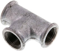 T-Stück Rp 3/8" (IG), Temperguss verzinkt