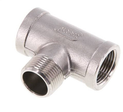 T-Einschraubstück Rp 3/4"(IG)-R 3/4"(AG), Edelstahl 1.4408