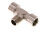 T-Einschraubstück G 3/8"(IG)-R 3/8"(AG), Messing vernickelt
