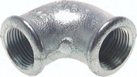90°-Winkel Rp 1-1/2"-Rp 1-1/2" , Temperguss...