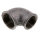 90°-Winkel Rp 1-1/2"-Rp 1-1/4", Temperguss verzinkt