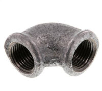 90°-Winkel Rp 1/2"-Rp 1/2", Temperguss...