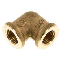 90°-Winkel G 1/4" (IG), Messing