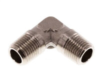 90°-Winkel R 1/8" (AG), Messing vernickelt