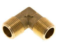 90°-Winkel R 3/8" (AG), Messing