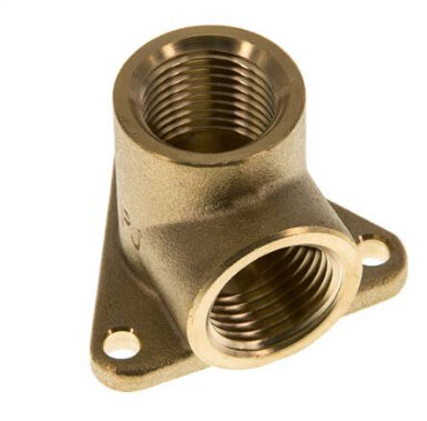 Wanddose 2 x G 1/2" (IG), Messing