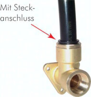 Wanddose G 3/4" (IG)-22mm Steck-Schlauchanschluss