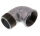 90°-Einschraubwinkel Rp 1-1/2"(IG)-R 1-1/2"(AG), Temperguss verzinkt