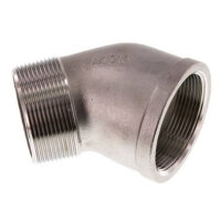 45°-Einschraubwinkel Rp 2"(IG)-R 2"(AG),...