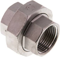 Verschraubung flach dichtend Rp 1" (IG), Edelstahl...