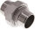 Doppelnippel trennbar R 1-1/2" flach dichtend, Edelstahl 1.4408