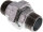 Doppelnippel trennbar R 1-1/2" flach dichtend, Temperguss verzinkt