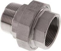 Verschraubung flach dichtend Rp/R 1-1/2" (IG/AG),...