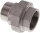 Verschraubung flach dichtend Rp/R 1-1/2" (IG/AG), Edelstahl 1.4408