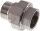 Verschraubung flach dichtend Rp/R 1-1/4" (IG/AG), Edelstahl 1.4408