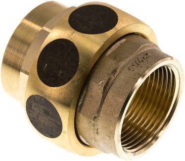 Verschraubung flach dichtend Rp 1-1/4" (IG), Messing