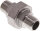 Doppelnippel trennbar R 1/2" flach dichtend, Edelstahl 1.4408