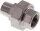 Verschraubung flach dichtend Rp/R 1/2" (IG/AG), Edelstahl 1.4408